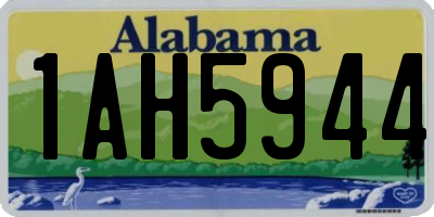 AL license plate 1AH5944