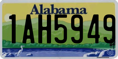 AL license plate 1AH5949