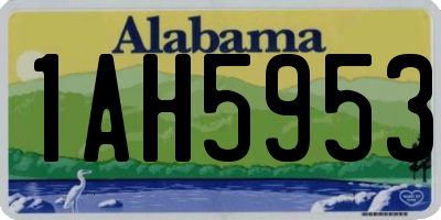 AL license plate 1AH5953