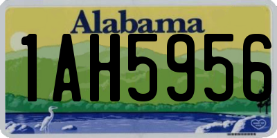 AL license plate 1AH5956