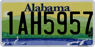 AL license plate 1AH5957