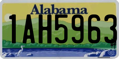 AL license plate 1AH5963