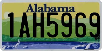 AL license plate 1AH5969