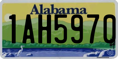 AL license plate 1AH5970