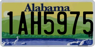 AL license plate 1AH5975