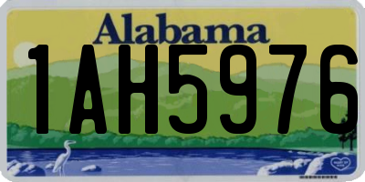 AL license plate 1AH5976