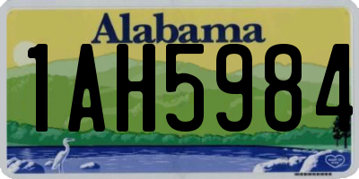 AL license plate 1AH5984
