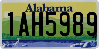 AL license plate 1AH5989