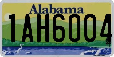AL license plate 1AH6004