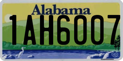 AL license plate 1AH6007