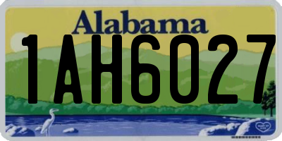 AL license plate 1AH6027