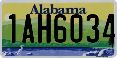 AL license plate 1AH6034
