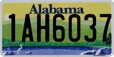 AL license plate 1AH6037