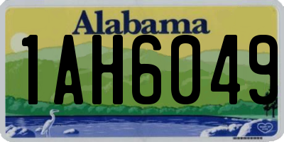 AL license plate 1AH6049