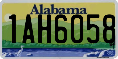AL license plate 1AH6058