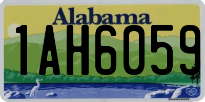 AL license plate 1AH6059