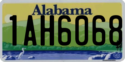 AL license plate 1AH6068