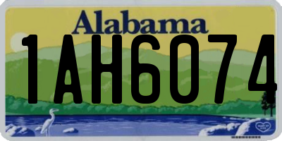 AL license plate 1AH6074