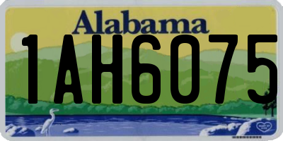 AL license plate 1AH6075