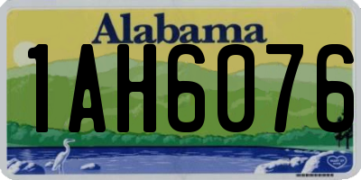 AL license plate 1AH6076