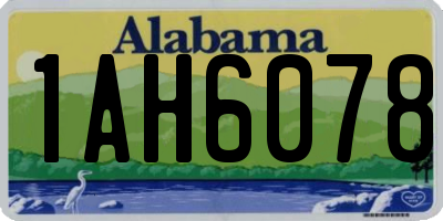 AL license plate 1AH6078