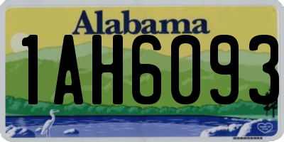AL license plate 1AH6093