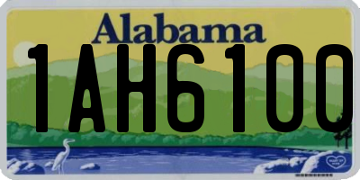 AL license plate 1AH6100