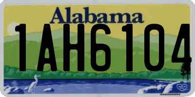 AL license plate 1AH6104