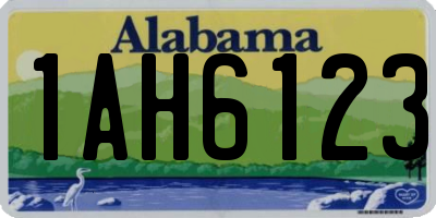 AL license plate 1AH6123