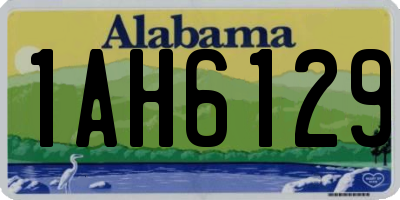 AL license plate 1AH6129