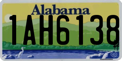 AL license plate 1AH6138