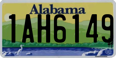AL license plate 1AH6149
