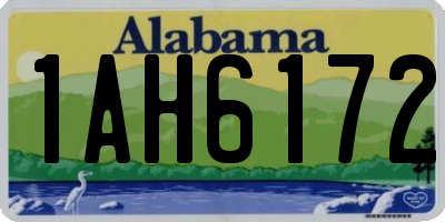 AL license plate 1AH6172
