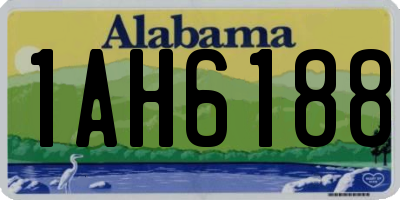 AL license plate 1AH6188