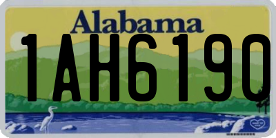 AL license plate 1AH6190