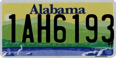 AL license plate 1AH6193
