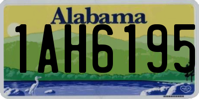 AL license plate 1AH6195