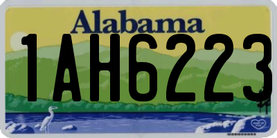 AL license plate 1AH6223