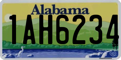 AL license plate 1AH6234