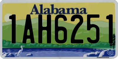 AL license plate 1AH6251