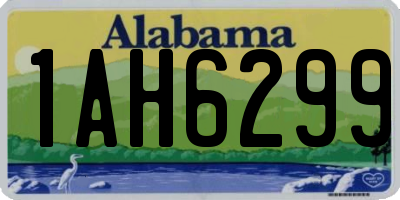 AL license plate 1AH6299