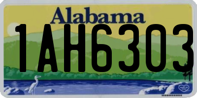 AL license plate 1AH6303