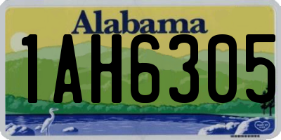 AL license plate 1AH6305