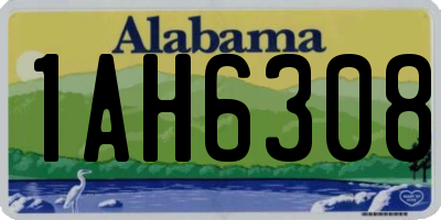 AL license plate 1AH6308