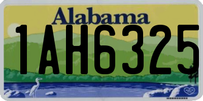 AL license plate 1AH6325