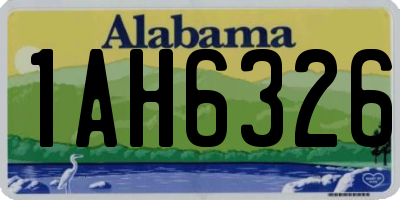 AL license plate 1AH6326