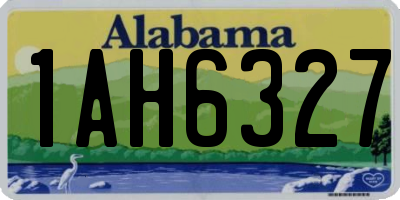 AL license plate 1AH6327