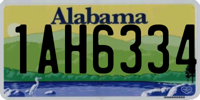 AL license plate 1AH6334