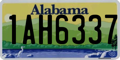 AL license plate 1AH6337