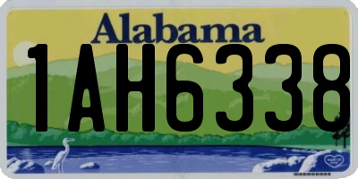 AL license plate 1AH6338